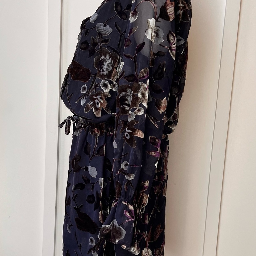 Carolina Belle Montreal Dark Navy Dress Size 8 Romantic Velvet Coquette Romantic - Picture 6 of 9